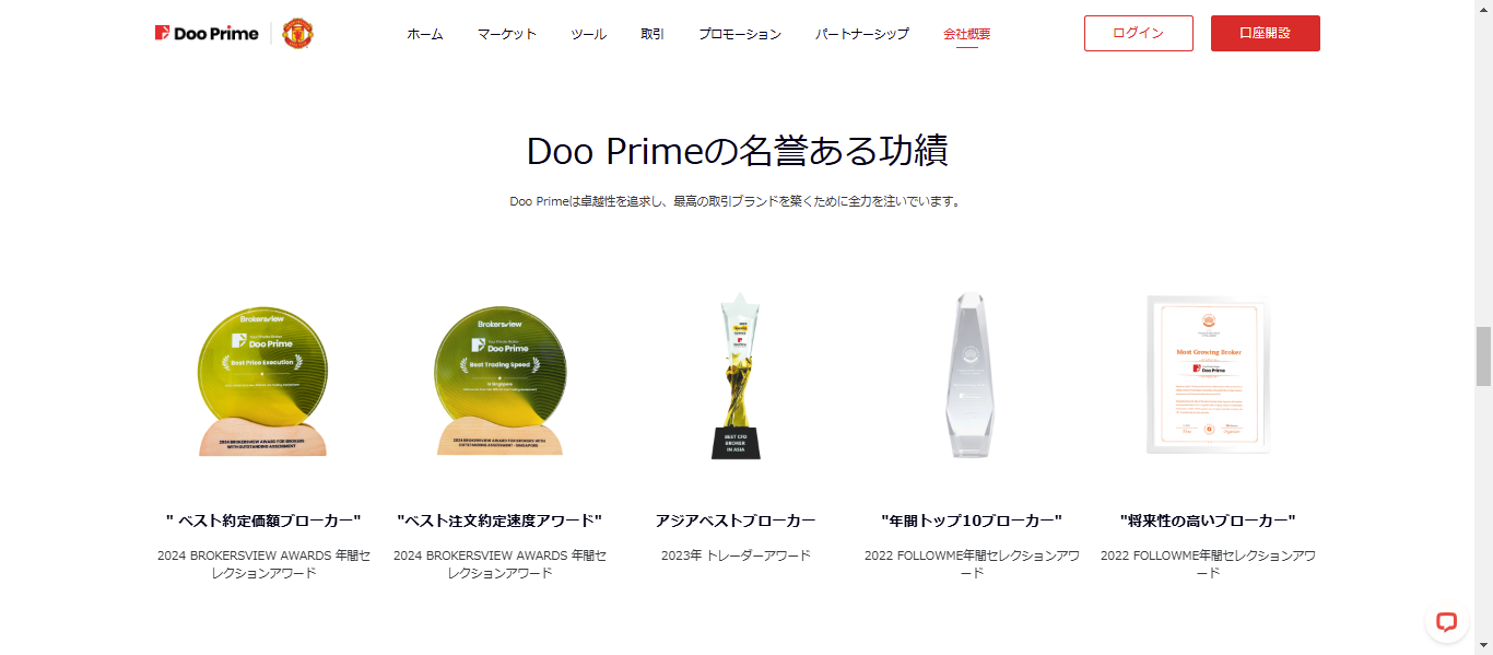 豊富な受賞歴が