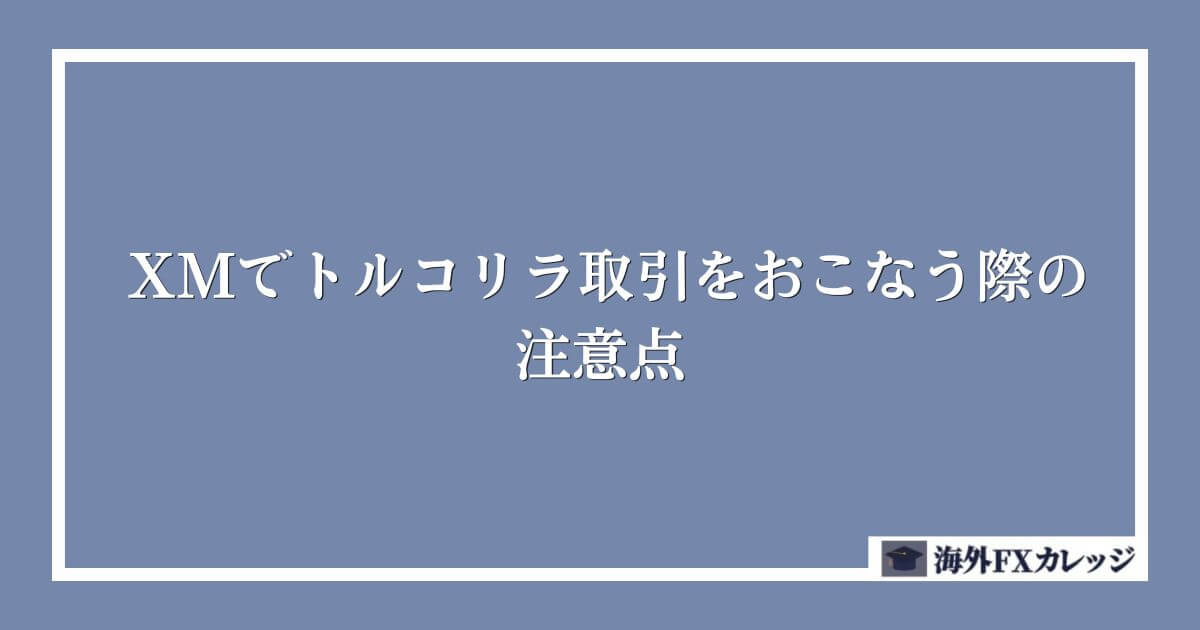 XMでトルコリラ取引をおこなう際の注意点