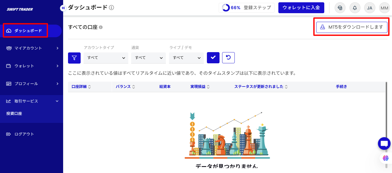 MT5のダウンロード