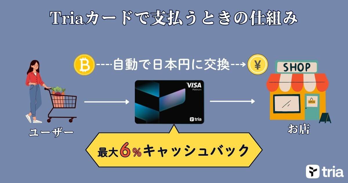 Triaカードで支払うときの仕組み